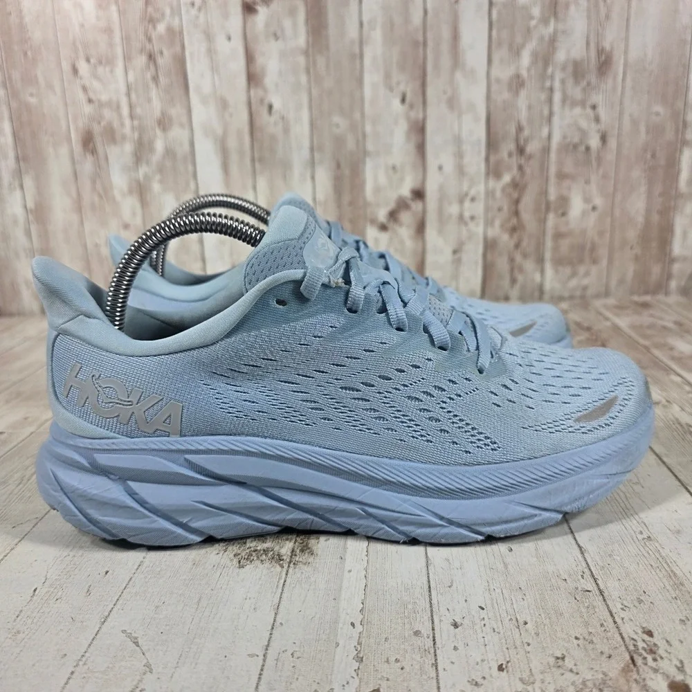 Hoka One One Clifton 8 Womens Running Shoes Summer Song Blue 1119394-SSCA 8.5B